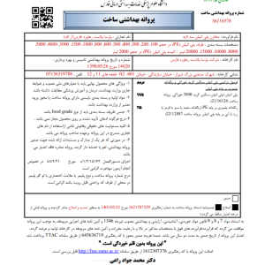 پروانه بهداشتی ساخت